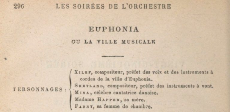 page du livre soirées musicales de Berlioz