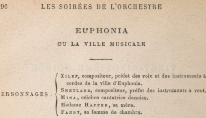 page du livre soirées musicales de Berlioz