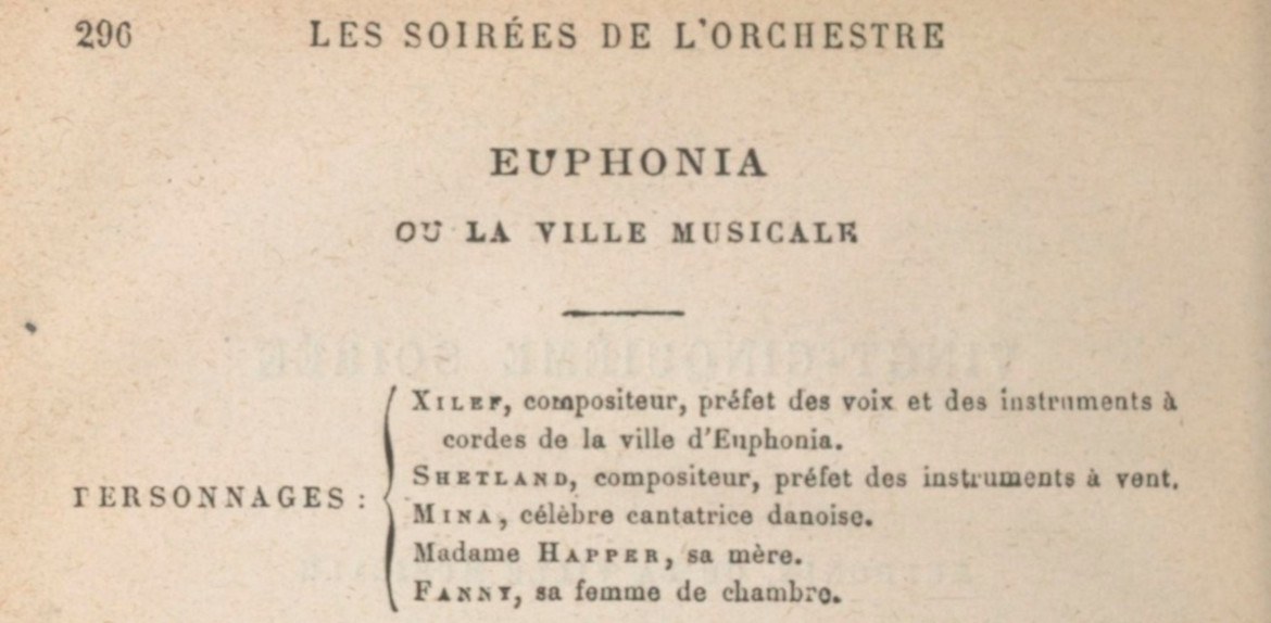 Euphonia ville musicale, la nouvelle de musique-fiction d’Hector Berlioz