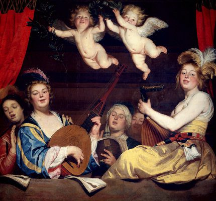 peinture de musiciens